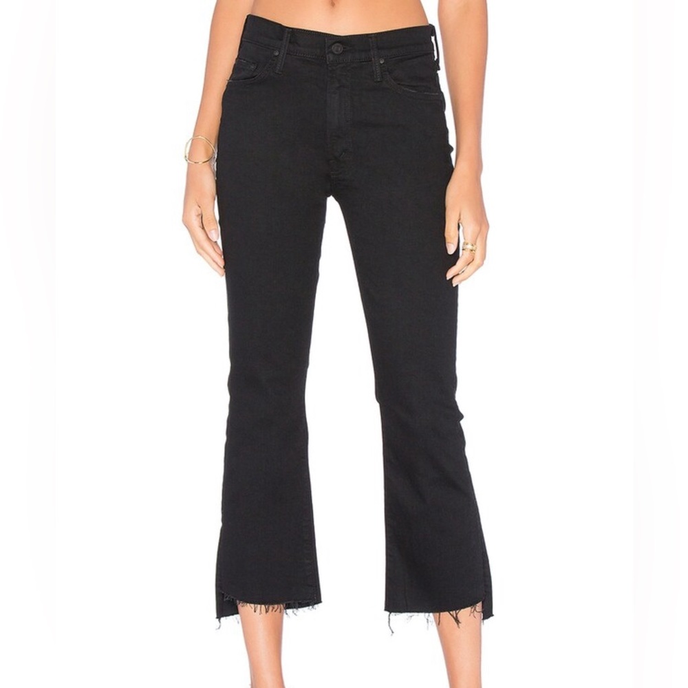 Mother the insider crop step fray in wash not guilty women’s jeans